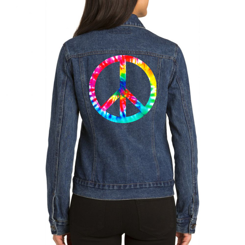 Vintage Peace Ladies Denim Jacket | Artistshot