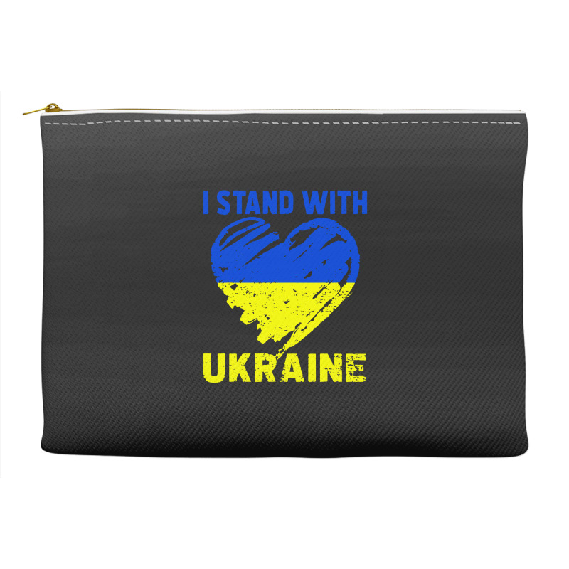 I Stand With  Heart Accessory Pouches | Artistshot