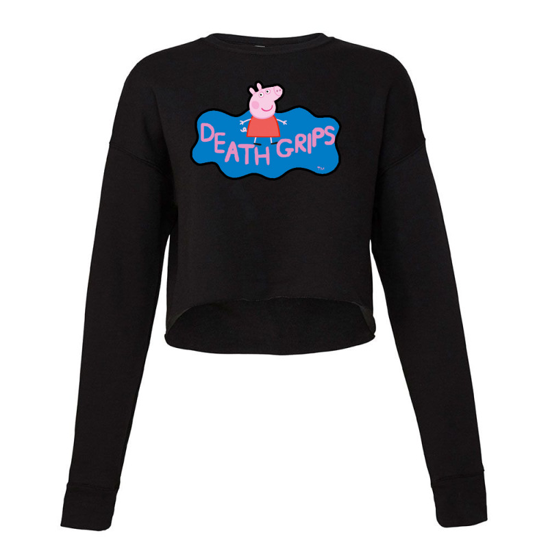 Pig Happy Singing Cropped Sweater | Artistshot