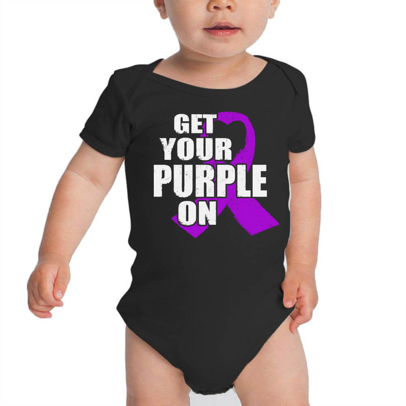 Alzheimers Awareness T  Shirt Flag American Fight Alzheimers Awareness Baby Bodysuit by biscuitsregularly | Artistshot