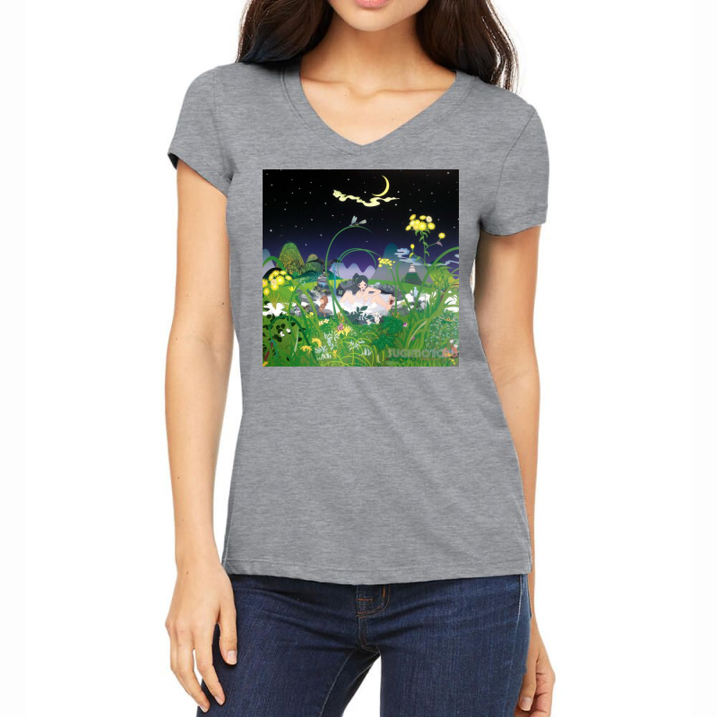 Aoshima Chiho Hot Spring Cherry Blossom Apricot Murakami Women's V-Neck T-Shirt by terrichapman | Artistshot