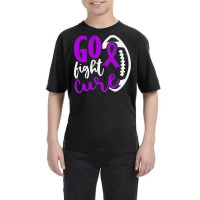 Alzheimers Awareness T  Shirt Football Tackle Go Fight Cure Alzheimers Youth Tee | Artistshot