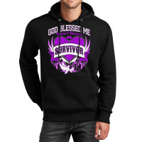 Alzheimers Awareness T  Shirt God Blessed Me When I Became Survivor Al Unisex Hoodie | Artistshot