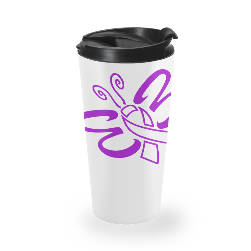 Alzheimers Awareness T  Shirt Her Fight Is My Fight I Support Future C Travel Mug | Artistshot