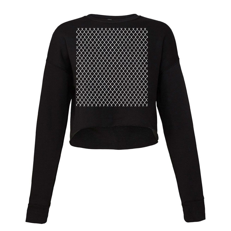 Geometric T  Shirt Chian Link Black T  Shirt (1) Cropped Sweater by shouldcloser | Artistshot