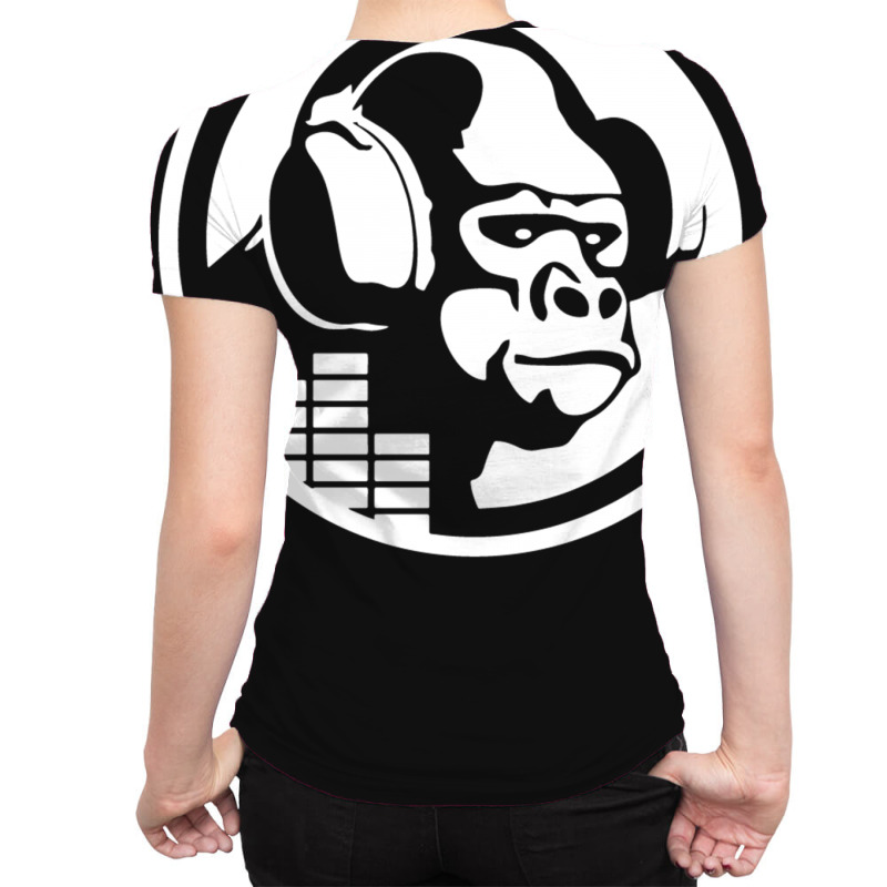 Headphones Gorilla All Over Women's T-shirt | Artistshot
