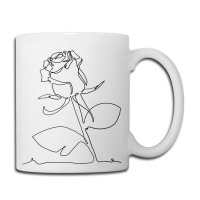 Rose Flower Plant One Line Art Coffee Mug | Artistshot