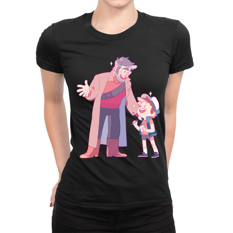 Vintage Animation Gravity Falls Animations Characters Ladies Fitted T-Shirt by HoofandTalon | Artistshot