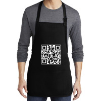 Art Qr Code Medium-length Apron | Artistshot