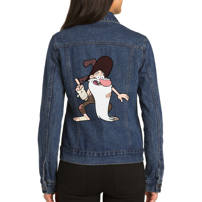 Graphic Picture  Mystery Art Character Ladies Denim Jacket by HoofandTalon | Artistshot