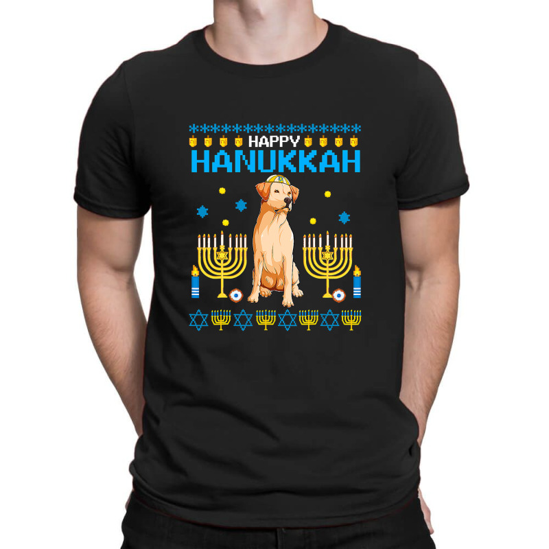 Labrador Chanukah Jewish Ugly Hanukkah Sweater Pajama T Shirt T-shirt | Artistshot