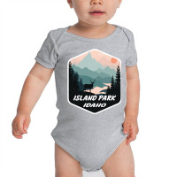 Island Park Idaho Id Mountains Hike Hiking Souvenir Sweatshirt Baby Bodysuit | Artistshot