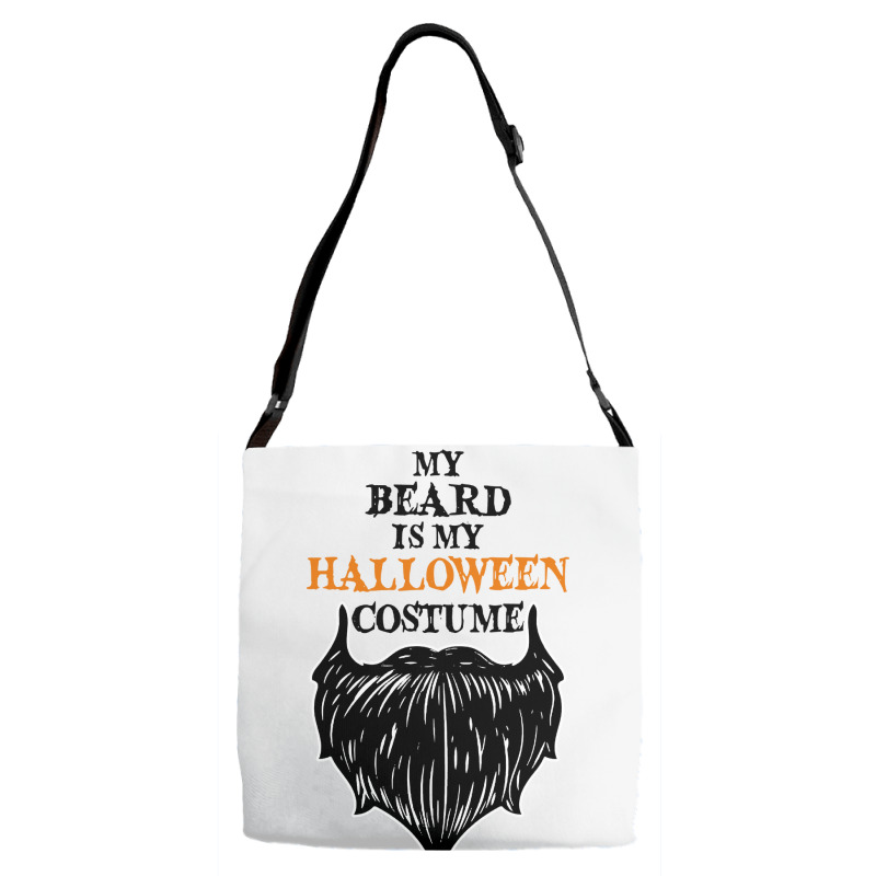 My Beard Is My Halloween Costume Adjustable Strap Totes | Artistshot