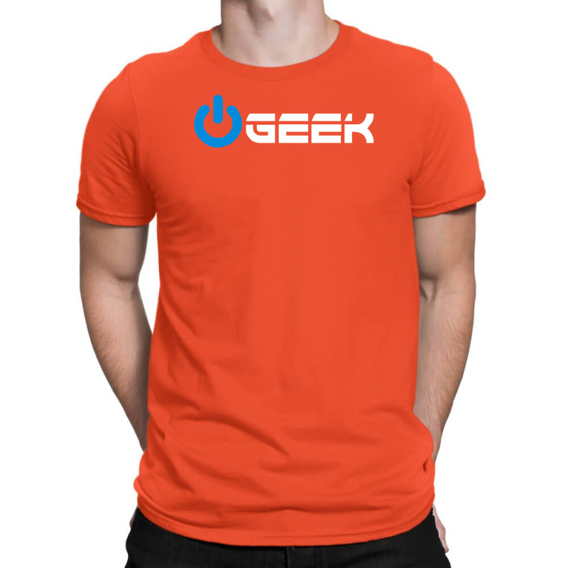 Geek (power On Button) T-shirt | Artistshot