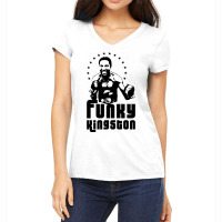 Funky Kingston Women's V-neck T-shirt | Artistshot