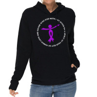 Alzheimers Awareness T  Shirt God Hath Not Given Spirit Of Fear Power Lightweight Hoodie | Artistshot