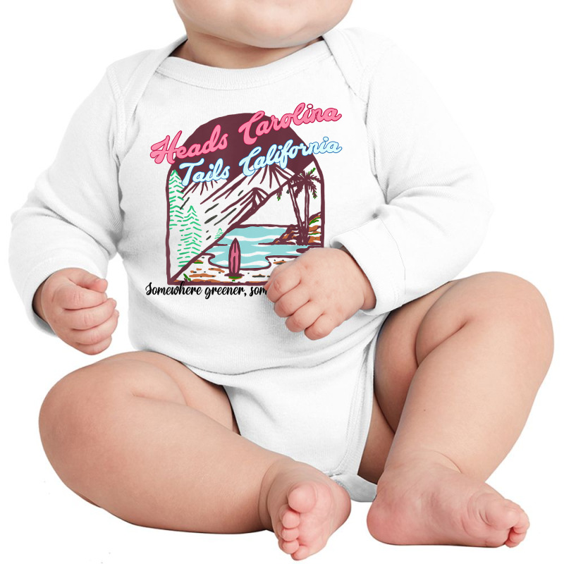 Heads Carolina Tail California Western Summer Beach Paradise T Shirt Long Sleeve Baby Bodysuit by nycerecoverdell | Artistshot