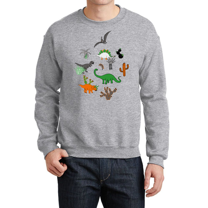 Dinosaurs T  Shirt Dinosaur Desert   Fun Dinosaurs By Cecca Designs T Crewneck Sweatshirt | Artistshot