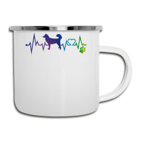 Alaskan Malamute T  Shirt Alaskan Malamute Colorful Heartbeat, Heart & Camper Cup | Artistshot