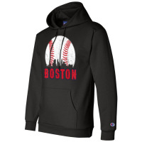 Vintage Boston Skyline Baseball Throwback For Red Game Day T Shirt Champion Hoodie | Artistshot