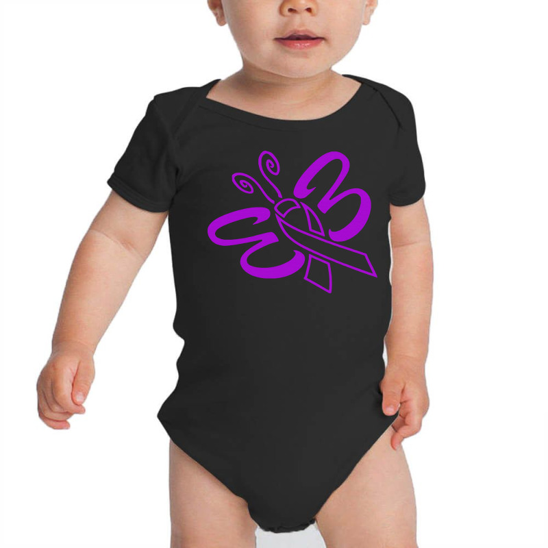 Alzheimers Awareness T  Shirt Her Fight Is My Fight I Support Future C Baby Bodysuit | Artistshot