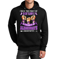 Alzheimers Awareness In The Fight T  Shirt Alzheimer's Awareness In Th Unisex Hoodie | Artistshot