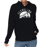 Vintage Cleveland Ohio Skyline Apparel T Shirt Lightweight Hoodie | Artistshot