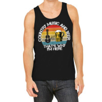 Vintage Country Music And Beer That's Why I'm Here Mens T Shirt Tank Top | Artistshot