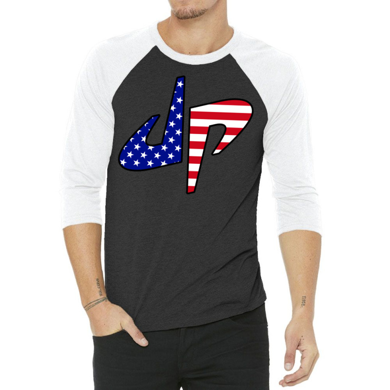 american flag 3/4 sleeve shirt