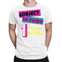 Object Or Cake Happy Birthday 1 Family Matching Confetti T Shirt T-shirt | Artistshot