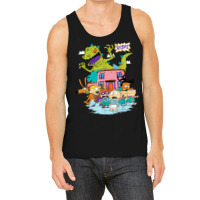 Rugrats Running Away From Reptar T Shirt Tank Top | Artistshot