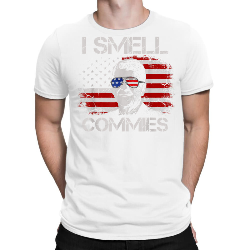 Vintage American Flag Funny Political I Smell Commies T Shirt T-shirt | Artistshot