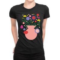 Flowers T  Shirtjar  Flowers Mediterranean Happy Time Traveling Colorf Ladies Fitted T-shirt | Artistshot