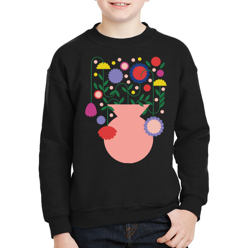 Flowers T  Shirtjar  Flowers Mediterranean Happy Time Traveling Colorf Youth Sweatshirt by trompeloise212 | Artistshot