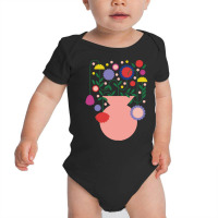 Flowers T  Shirtjar  Flowers Mediterranean Happy Time Traveling Colorf Baby Bodysuit | Artistshot