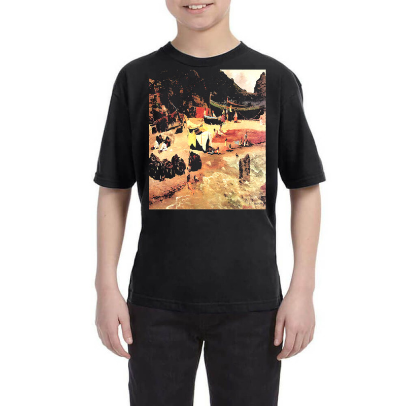 Famous Paintings T  Shirt Fishing Boats At Capri T  Shirt Youth Tee by rwilliamson105 | Artistshot