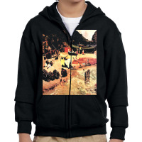 Famous Paintings T  Shirt Fishing Boats At Capri T  Shirt Youth Zipper Hoodie | Artistshot