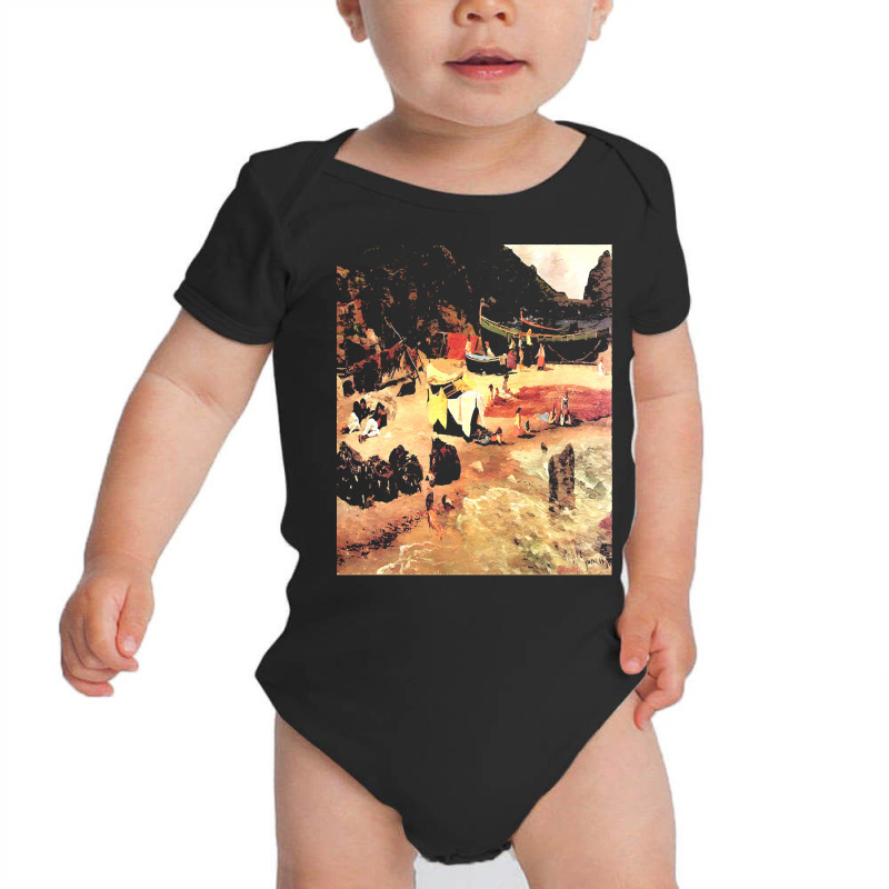 Famous Paintings T  Shirt Fishing Boats At Capri T  Shirt Baby Bodysuit by rwilliamson105 | Artistshot