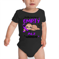 Alzheimers Awareness T  Shirt Mostly Running On Empty A L Z Warrior T Baby Bodysuit | Artistshot