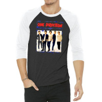 Spray Paint Blue 1 Direction 3/4 Sleeve Shirt | Artistshot