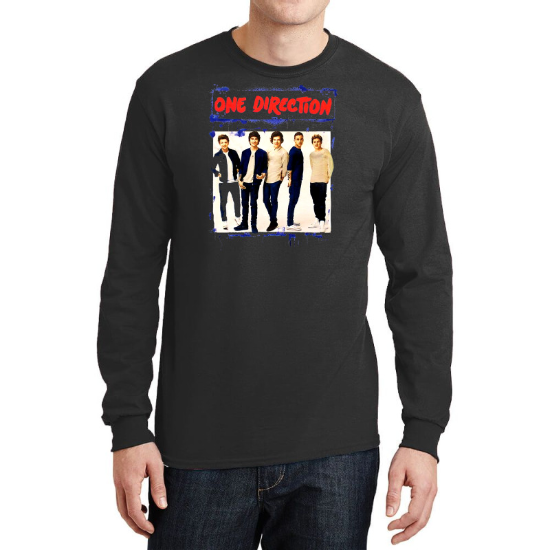 Spray Paint Blue 1 Direction Long Sleeve Shirts | Artistshot