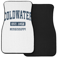 Coldwater Mississippi Ms Vintage Athletic Sports Design T Shirt Front Car Mat | Artistshot