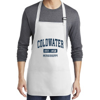 Coldwater Mississippi Ms Vintage Athletic Sports Design T Shirt Medium-length Apron | Artistshot