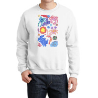 Colorful Crabs Shrimp Anemone Reef Aquarium Coral Painting T Shirt Crewneck Sweatshirt | Artistshot