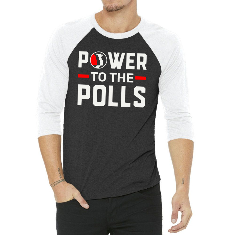 Women's March   Power To The Polls 3/4 Sleeve Shirt | Artistshot