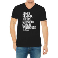 Jones Hendrix Morrison Joplin Cobain.. V-neck Tee | Artistshot