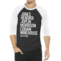Jones Hendrix Morrison Joplin Cobain.. 3/4 Sleeve Shirt | Artistshot