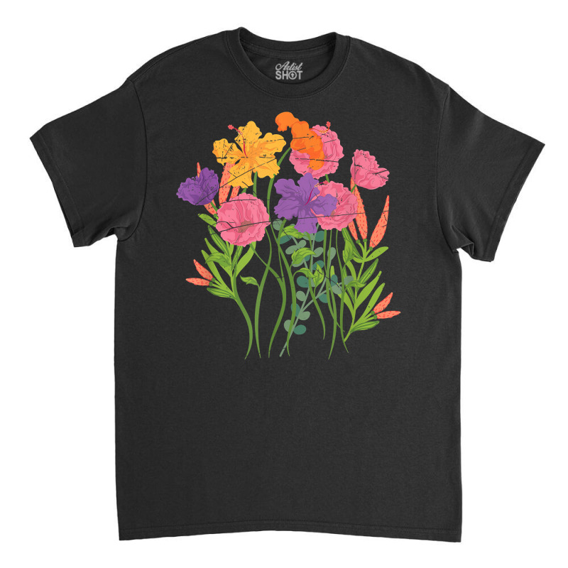 Botanical Garden Flowers Botanist Wildflower Botanical T Shirt Classic T-shirt by survisgn | Artistshot