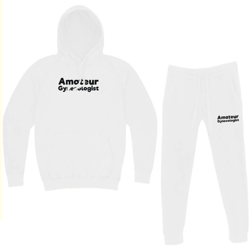 Amateur Gynecologist Doctor Humor Black Hoodie & Jogger set by BLACKSTONE | Artistshot