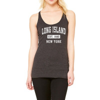 Long Island New York Ny Vintage Established Sports Design Pullover Hoo Racerback Tank | Artistshot